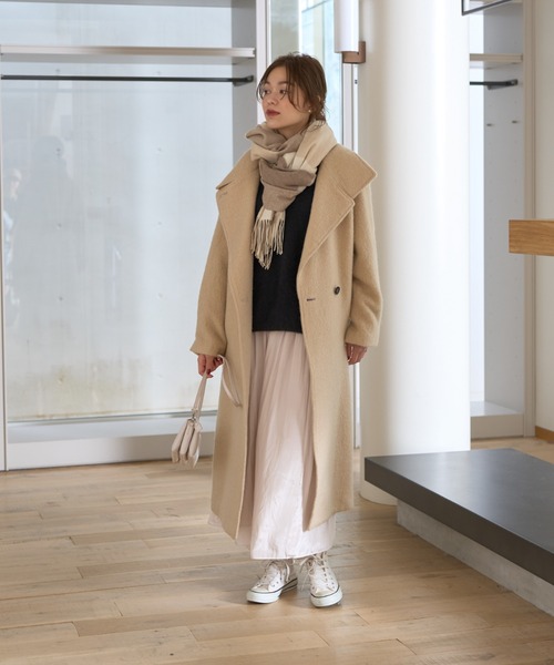 Rouge vif(ルージュヴィフ)の「モヘアシャギーテーラーコート(その他アウター・レディース・ベージュ/オフホワイト・36/38)」の5枚目の写真