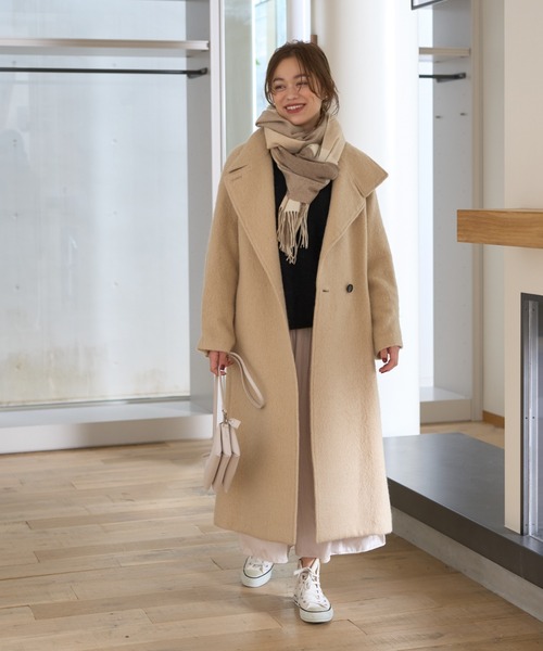 Rouge vif（ルージュヴィフ）の「モヘアシャギーテーラーコート