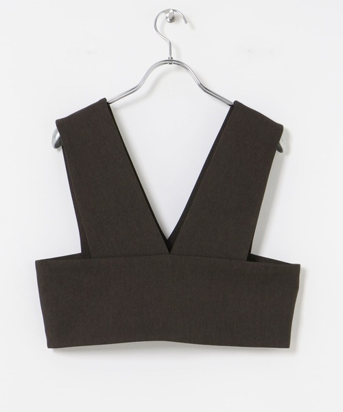 URBAN RESEARCH（アーバンリサーチ）の「Vネックショート丈ベスト（ベスト・レディース・ブラウン系その他/ブラック・FREE）」の22枚目の写真