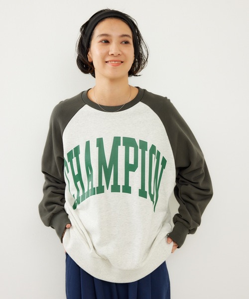 Champion ラグランスウェットトップス（スウェット）｜Champion