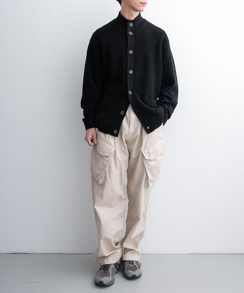 FORK&SPOON(フォークアンドスプーン)の「FORK&SPOON ウォッシャブルローゲージニットカーディガン(カーディガン/ボレロ・メンズ・ブルー/ブラック/グレー系その他・4/5)」の22枚目の写真