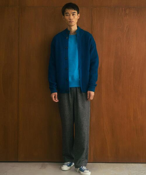 FORK&SPOON(フォークアンドスプーン)の「FORK&SPOON ウォッシャブルローゲージニットカーディガン(カーディガン/ボレロ・メンズ・ブルー/ブラック/グレー系その他・4/5)」の17枚目の写真