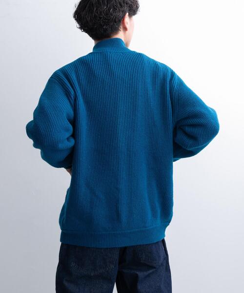 FORK&SPOON(フォークアンドスプーン)の「FORK&SPOON ウォッシャブルローゲージニットカーディガン(カーディガン/ボレロ・メンズ・ブルー/ブラック/グレー系その他・4/5)」の12枚目の写真