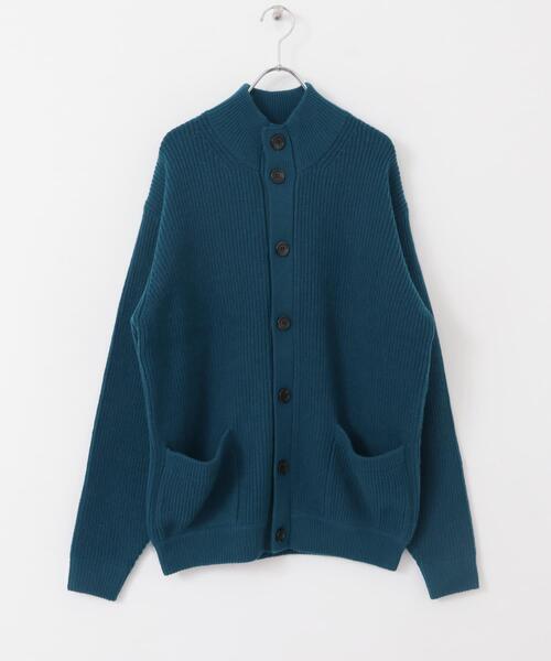 FORK&SPOON(フォークアンドスプーン)の「FORK&SPOON ウォッシャブルローゲージニットカーディガン(カーディガン/ボレロ・メンズ・ブルー/ブラック/グレー系その他・4/5)」の9枚目の写真
