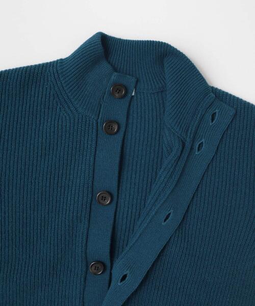 FORK&SPOON(フォークアンドスプーン)の「FORK&SPOON ウォッシャブルローゲージニットカーディガン(カーディガン/ボレロ・メンズ・ブルー/ブラック/グレー系その他・4/5)」の8枚目の写真