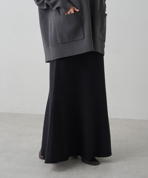 PUAL CE CIN（ピュアルセシン）の「ミラノリブニットスカート（スカート・レディース・ブラウン/アイボリー/ブラック/グレー系その他・FREE）」の21枚目の写真