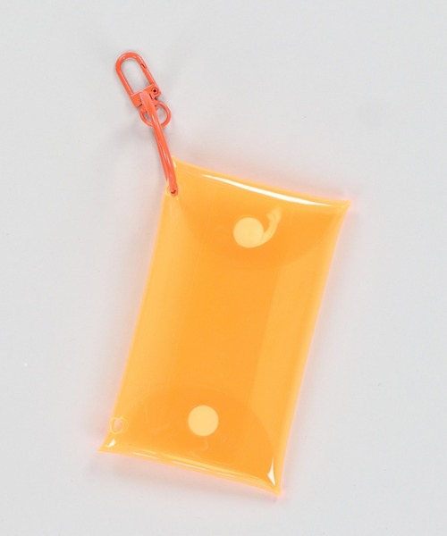 SPINNS（スピンズ）の「クリアカラーポーチ（ポーチ・レディース・ブルー/クリア/ブラック/オレンジ/パープル/イエロー/ピンク・ONESIZE）」の6枚目の写真