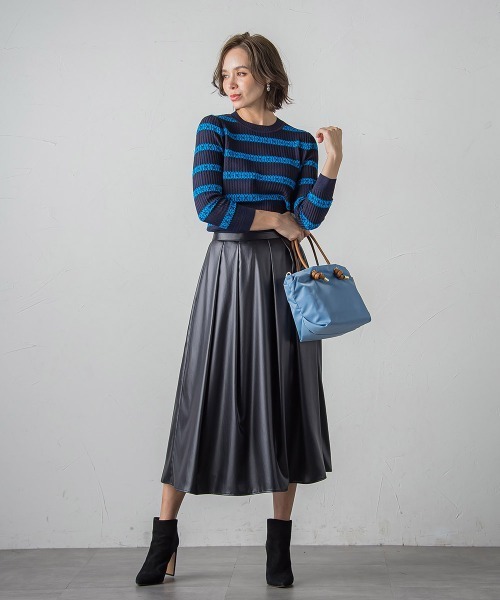 【セール】レザーマーメイドスカート(スカート)|Viaggio Blu(ビアッジョブルー) 【セール】レザーマーメイドスカート(スカート)|Viaggio Blu(ビアッジョブルー)