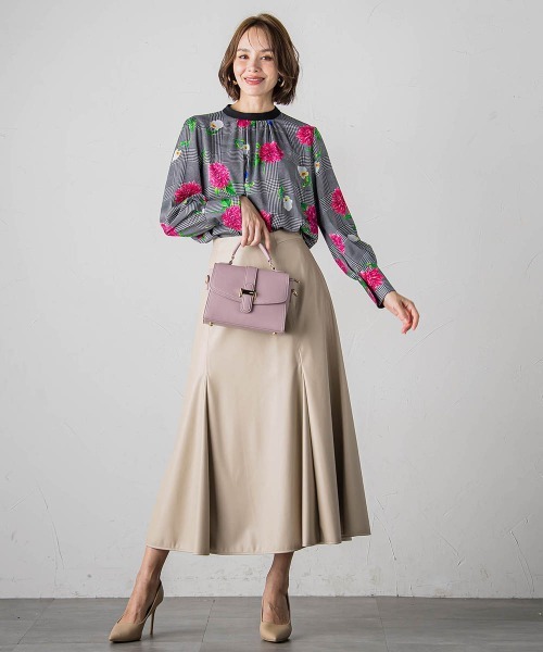 【セール】レザーマーメイドスカート(スカート)|Viaggio Blu(ビアッジョブルー) 【セール】レザーマーメイドスカート(スカート)|Viaggio Blu(ビアッジョブルー)