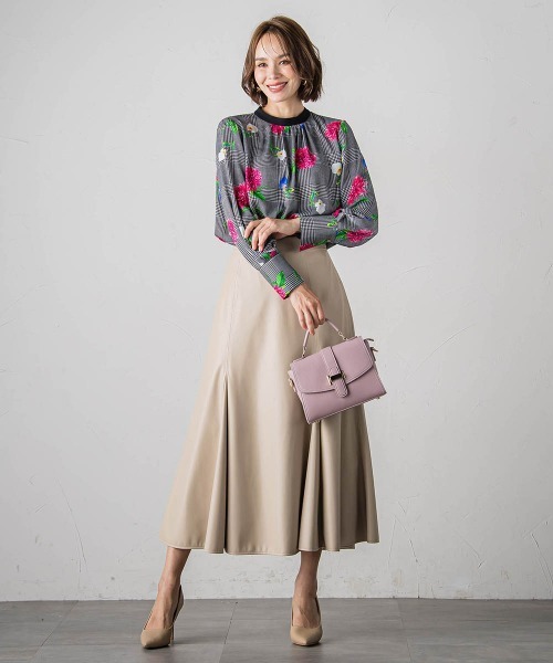 【セール】レザーマーメイドスカート(スカート)|Viaggio Blu(ビアッジョブルー) 【セール】レザーマーメイドスカート(スカート)|Viaggio Blu(ビアッジョブルー)