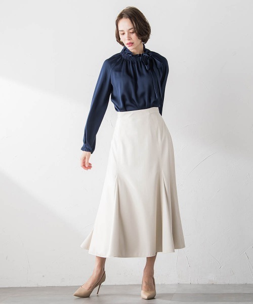 【セール】レザーマーメイドスカート(スカート)|Viaggio Blu(ビアッジョブルー) 【セール】レザーマーメイドスカート(スカート)|Viaggio Blu(ビアッジョブルー)