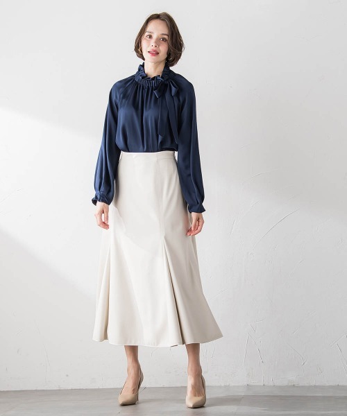 【セール】レザーマーメイドスカート(スカート)|Viaggio Blu(ビアッジョブルー) 【セール】レザーマーメイドスカート(スカート)|Viaggio Blu(ビアッジョブルー)