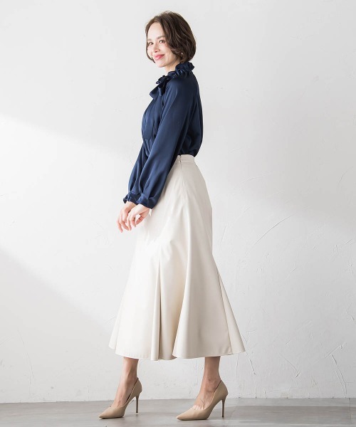 【セール】レザーマーメイドスカート(スカート)|Viaggio Blu(ビアッジョブルー) 【セール】レザーマーメイドスカート(スカート)|Viaggio Blu(ビアッジョブルー)