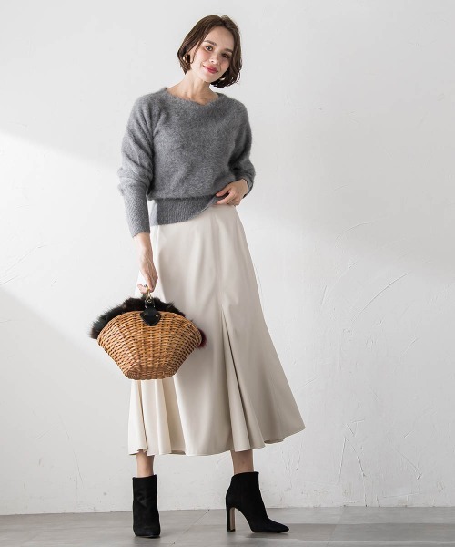 【セール】レザーマーメイドスカート(スカート)|Viaggio Blu(ビアッジョブルー) 【セール】レザーマーメイドスカート(スカート)|Viaggio Blu(ビアッジョブルー)