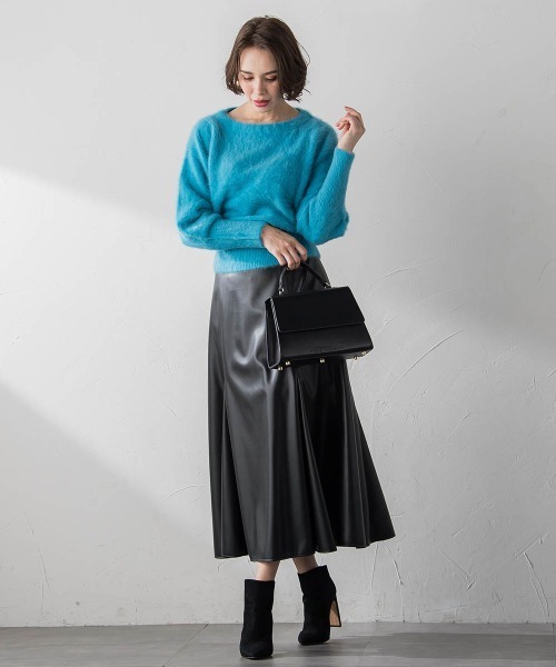 【セール】レザーマーメイドスカート(スカート)|Viaggio Blu(ビアッジョブルー) 【セール】レザーマーメイドスカート(スカート)|Viaggio Blu(ビアッジョブルー)