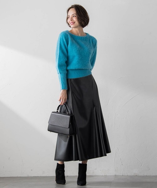 【セール】レザーマーメイドスカート(スカート)|Viaggio Blu(ビアッジョブルー) 【セール】レザーマーメイドスカート(スカート)|Viaggio Blu(ビアッジョブルー)