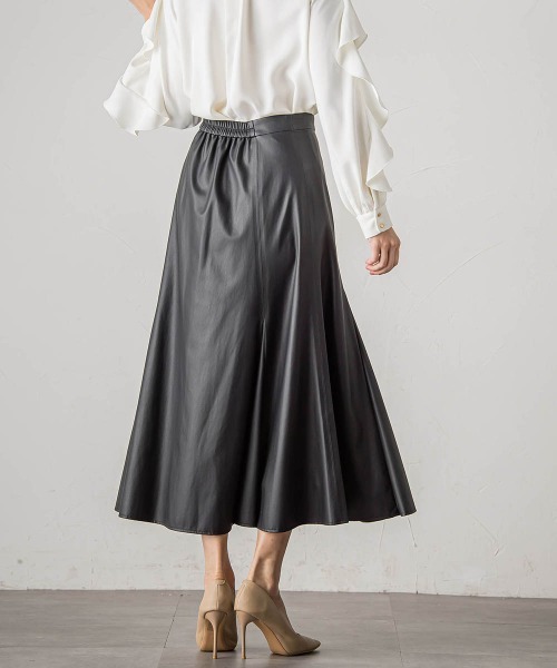 【セール】レザーマーメイドスカート(スカート)|Viaggio Blu(ビアッジョブルー) 【セール】レザーマーメイドスカート(スカート)|Viaggio Blu(ビアッジョブルー)