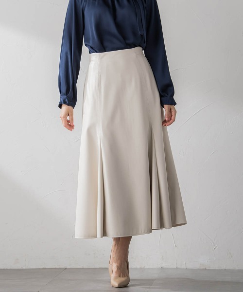 【セール】レザーマーメイドスカート(スカート)|Viaggio Blu(ビアッジョブルー) 【セール】レザーマーメイドスカート(スカート)|Viaggio Blu(ビアッジョブルー)