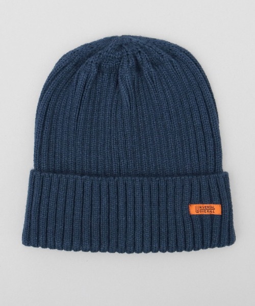 UNIVERSAL OVERALL(ユニバーサルオーバーオール)の「リブ編み ニットワッチ(ニット帽) 深め(ニットキャップ/ビーニー・メンズ・ネイビー/グレー/オフホワイト/ブラック/ブラウン・FREE)」の12枚目の写真
