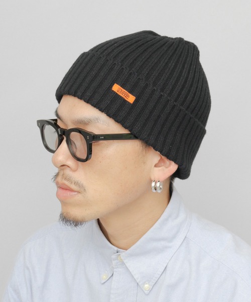 UNIVERSAL OVERALL(ユニバーサルオーバーオール)の「リブ編み ニットワッチ(ニット帽) 深め(ニットキャップ/ビーニー・メンズ・ネイビー/グレー/オフホワイト/ブラック/ブラウン・FREE)」の15枚目の写真
