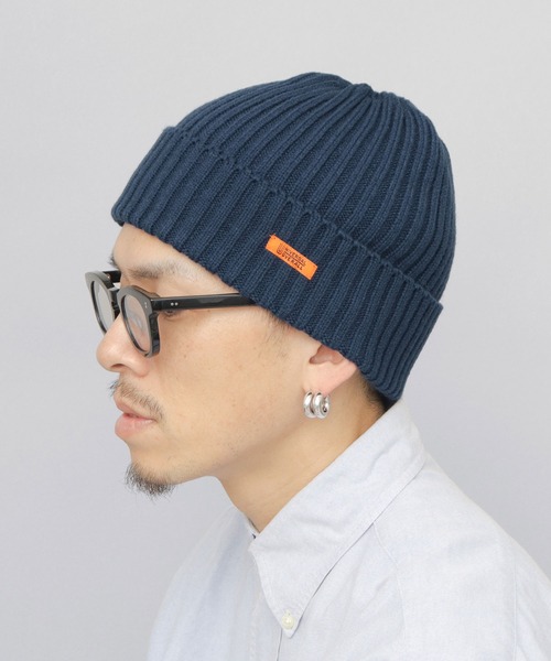 UNIVERSAL OVERALL(ユニバーサルオーバーオール)の「リブ編み ニットワッチ(ニット帽) 深め(ニットキャップ/ビーニー・メンズ・ネイビー/グレー/オフホワイト/ブラック/ブラウン・FREE)」の19枚目の写真