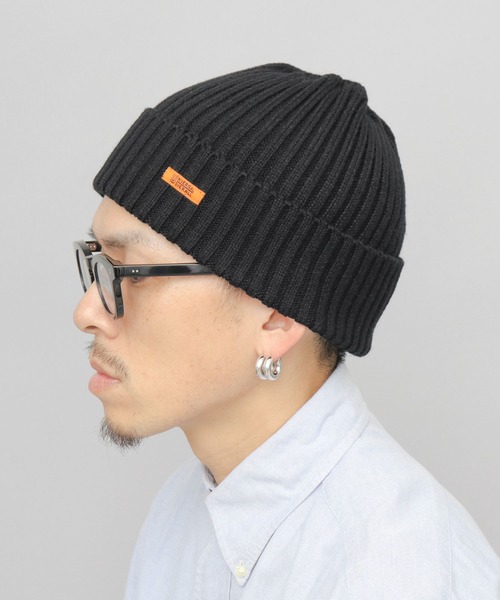 セール】リブ編み ニットワッチ（ニット帽） 深め（ニットキャップ