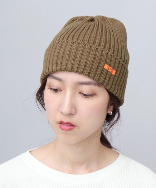 UNIVERSAL OVERALL(ユニバーサルオーバーオール)の「リブ編み ニットワッチ(ニット帽) 深め(ニットキャップ/ビーニー・メンズ・ネイビー/グレー/オフホワイト/ブラック/ブラウン・FREE)」の8枚目の写真