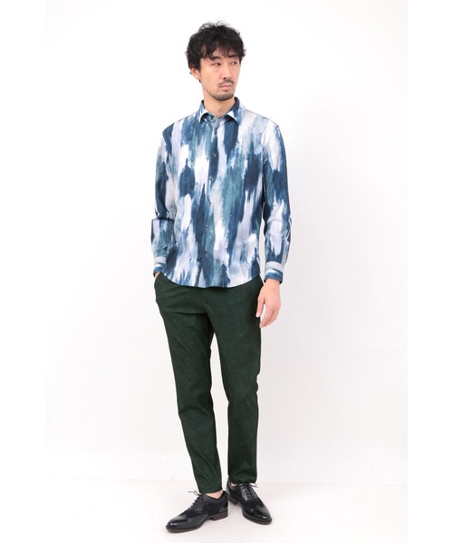 HIGH STREET(ハイストリート)の「HIGH STREET∴トリコットメッシュマーブル調プリントイージーパンツ(その他パンツ・メンズ・ベージュ/ネイビー/ブラック・M/LL/L/S)」の18枚目の写真