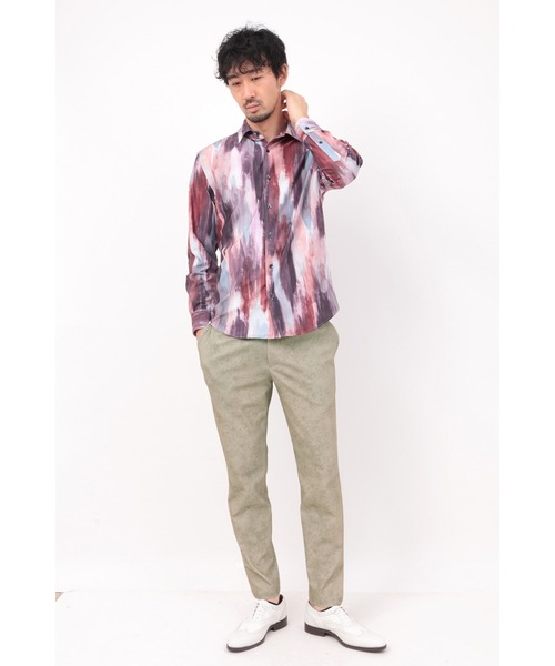 HIGH STREET(ハイストリート)の「HIGH STREET∴トリコットメッシュマーブル調プリントイージーパンツ(その他パンツ・メンズ・ベージュ/ネイビー/ブラック・M/LL/L/S)」の16枚目の写真