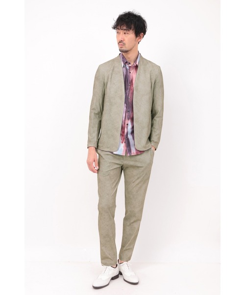HIGH STREET(ハイストリート)の「HIGH STREET∴トリコットメッシュマーブル調プリントイージーパンツ(その他パンツ・メンズ・ベージュ/ネイビー/ブラック・M/LL/L/S)」の17枚目の写真