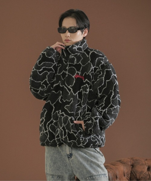 sedacle(セダクル)の「クラックデザインボアブルゾン(ブルゾン・メンズ・ブラック/グレー/オフホワイト・LARGE/MEDIUM/SMALL)」の21枚目の写真