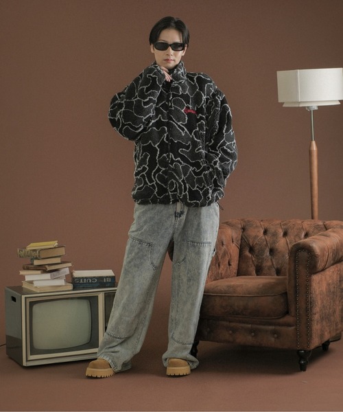 sedacle(セダクル)の「クラックデザインボアブルゾン(ブルゾン・メンズ・ブラック/グレー/オフホワイト・LARGE/MEDIUM/SMALL)」の22枚目の写真