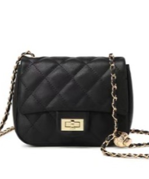 sakishimatokyo(サキシマトーキョー)の「【2WAY/アジャスター付き】フェイクレザーキルティングチェーンバッグ/バック/BAG(ショルダーバッグ・レディース・アイボリー/ブラック/ピンク・FREE)」の5枚目の写真