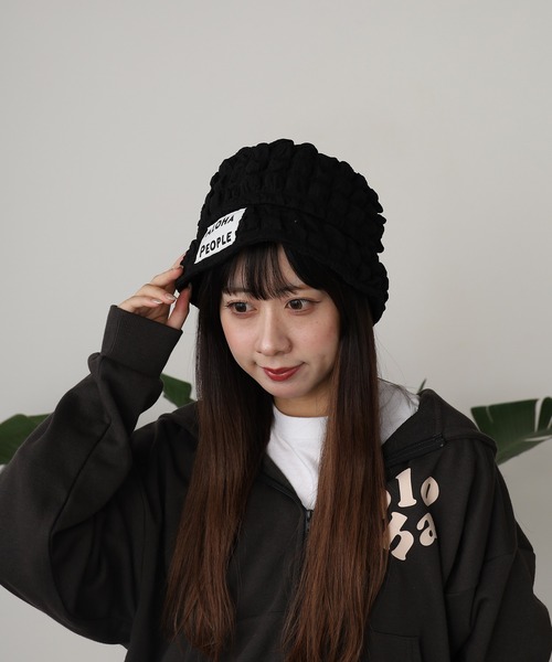 ROOPTOKYO（ループトウキョウ）の「ALOHA PEOPLE/アロハピープル ポップコーンバケットハット（ハット・レディース・ブラウン/ホワイト/ブラック・FREE）」の2枚目の写真