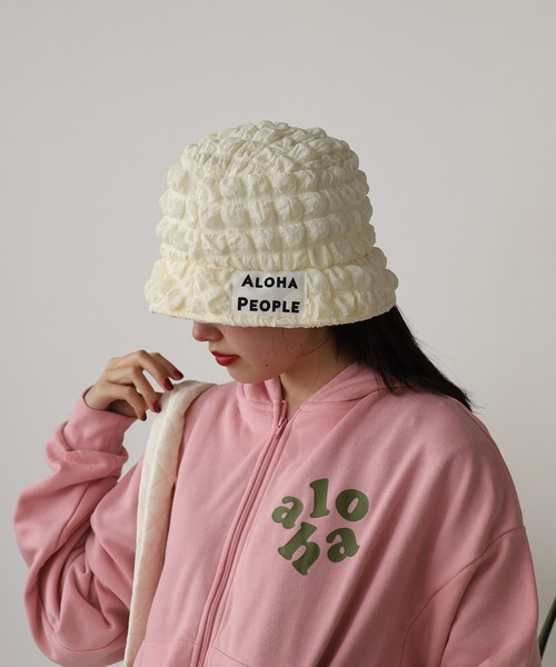 ROOPTOKYO（ループトウキョウ）の「ALOHA PEOPLE/アロハピープル ポップコーンバケットハット（ハット・レディース・ブラウン/ホワイト/ブラック・FREE）」の14枚目の写真