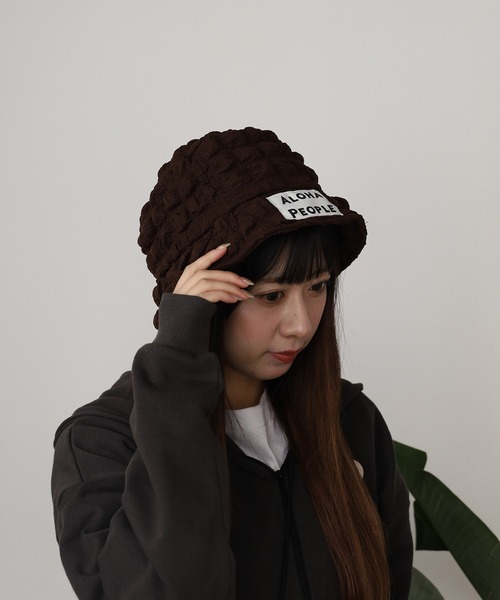 ROOPTOKYO（ループトウキョウ）の「ALOHA PEOPLE/アロハピープル ポップコーンバケットハット（ハット・レディース・ブラウン/ホワイト/ブラック・FREE）」の11枚目の写真