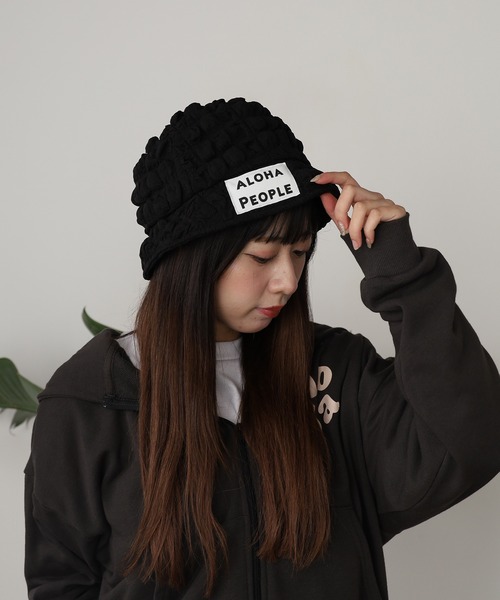 ROOPTOKYO（ループトウキョウ）の「ALOHA PEOPLE/アロハピープル ポップコーンバケットハット（ハット・レディース・ブラウン/ホワイト/ブラック・FREE）」の9枚目の写真
