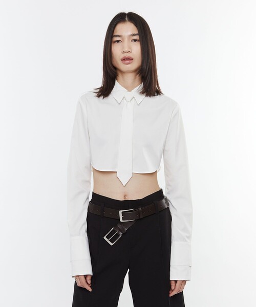 POOLDE（プールデ）の「【POOLDE/プールデ】Layered Shirts/レイヤードシャツ（シャツ/ブラウス・レディース・ホワイト/グレー・S/M）」の3枚目の写真