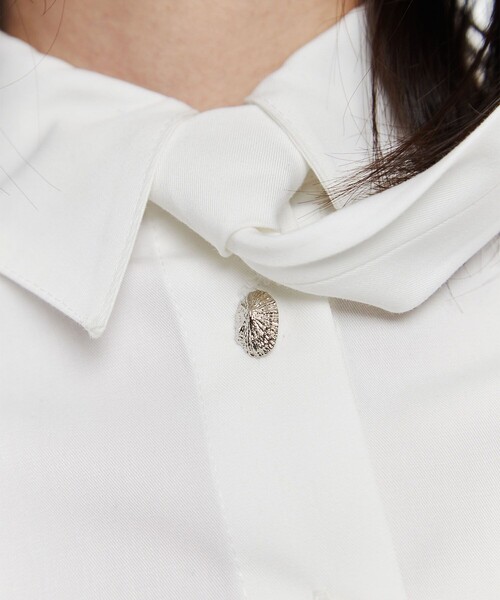 POOLDE（プールデ）の「【POOLDE/プールデ】Layered Shirts/レイヤードシャツ（シャツ/ブラウス・レディース・ホワイト/グレー・S/M）」の6枚目の写真