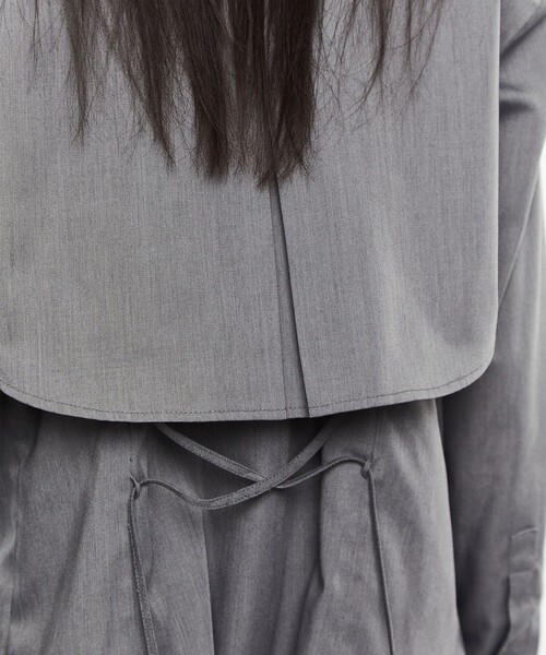 POOLDE（プールデ）の「【POOLDE/プールデ】Layered Shirts/レイヤードシャツ（シャツ/ブラウス・レディース・ホワイト/グレー・S/M）」の16枚目の写真