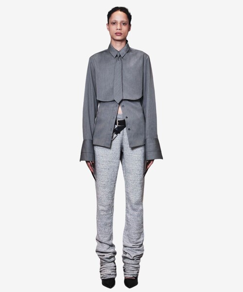 POOLDE（プールデ）の「【POOLDE/プールデ】Layered Shirts/レイヤードシャツ（シャツ/ブラウス・レディース・ホワイト/グレー・S/M）」の18枚目の写真