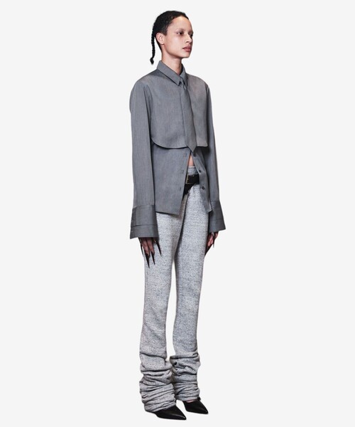 POOLDE（プールデ）の「【POOLDE/プールデ】Layered Shirts/レイヤードシャツ（シャツ/ブラウス・レディース・ホワイト/グレー・S/M）」の19枚目の写真