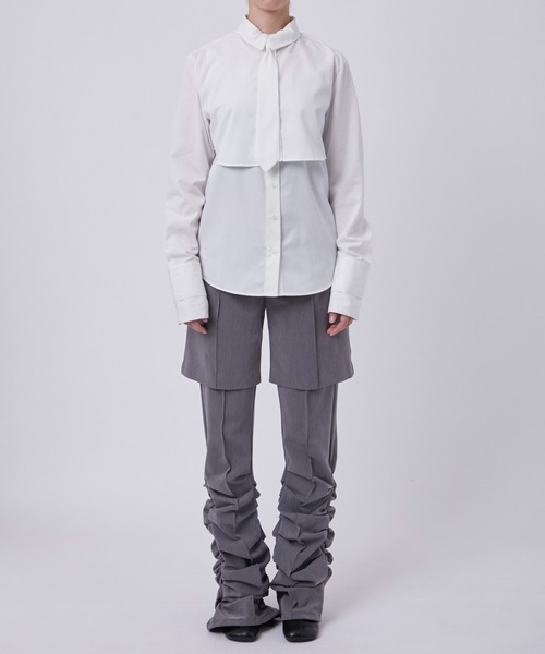 INSCRIRE レイヤードシャツ　Layered Shirts POOLDE/プールデ】Layered Shirts/レイヤードシャツ（シャツ