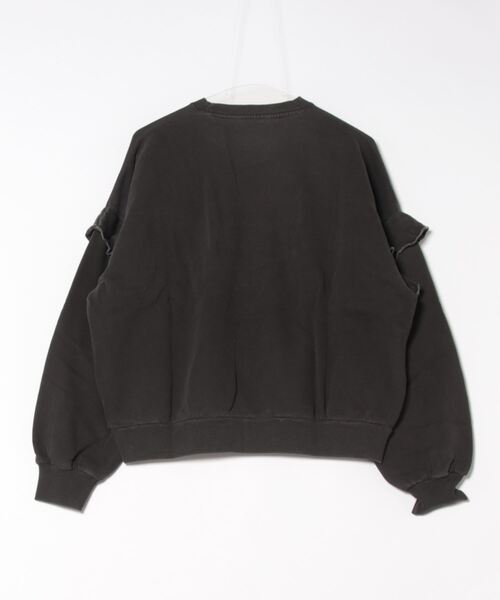UNDERWRAPS(アンダーラップス)の「ピグメント裏起毛フリル付きPO(M3)(Tシャツ/カットソー・レディース・ベージュ/ピンク/ブラック・M/L)」の4枚目の写真