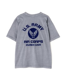 AVIREX | FADE WASH EMBROIDERY T-SHIRT "U.S.AAC" / フェイドウォッシ 刺繍 半袖Tシャツ / AVIREX / アヴィレックス(Tシャツ/カットソー)