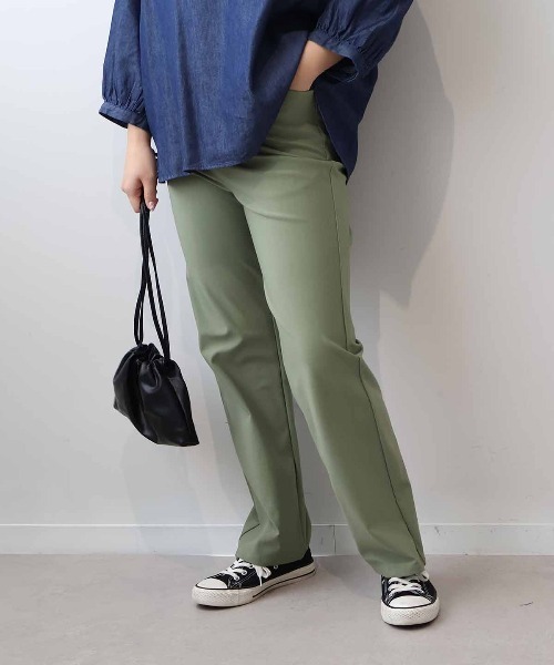MB mint breeze(エムビーミントブリーズ)の「【L~6L 大きいサイズ】ストレートストレッチパンツ(その他パンツ・レディース・ネイビー/オフホワイト/カーキ/ブラック/ライトグリーン・4L/5L/L/6L/LL/3L)」の4枚目の写真
