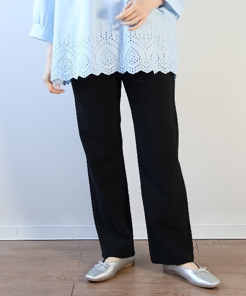 MB mint breeze(エムビーミントブリーズ)の「【L~6L 大きいサイズ】ストレートストレッチパンツ(その他パンツ・レディース・ネイビー/オフホワイト/カーキ/ブラック/ライトグリーン・4L/5L/L/6L/LL/3L)」の3枚目の写真