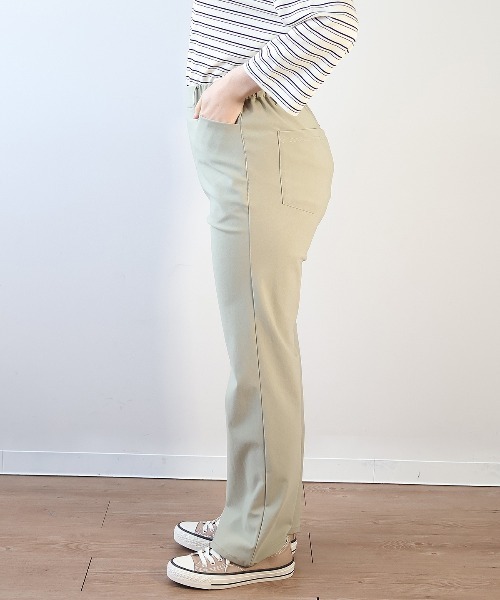 MB mint breeze(エムビーミントブリーズ)の「【L~6L 大きいサイズ】ストレートストレッチパンツ(その他パンツ・レディース・ネイビー/オフホワイト/カーキ/ブラック/ライトグリーン・4L/5L/L/6L/LL/3L)」の20枚目の写真