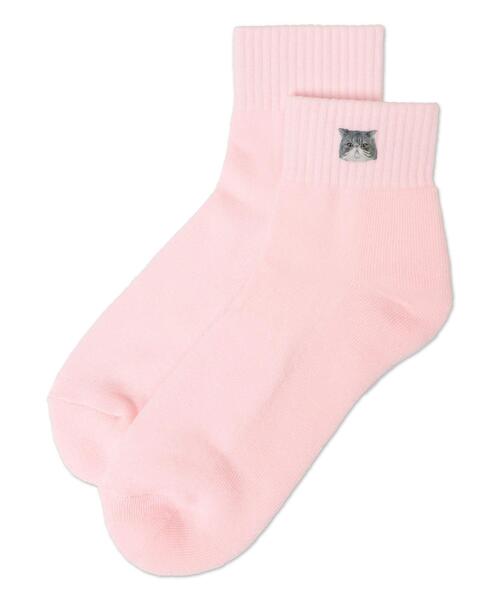 WEGO（ウィゴー）の「WEGO/アニマルプリントショートソックス（ソックス/靴下・レディース・ブラック/サックスブルー/ライトピンク・23-25cm）」の8枚目の写真