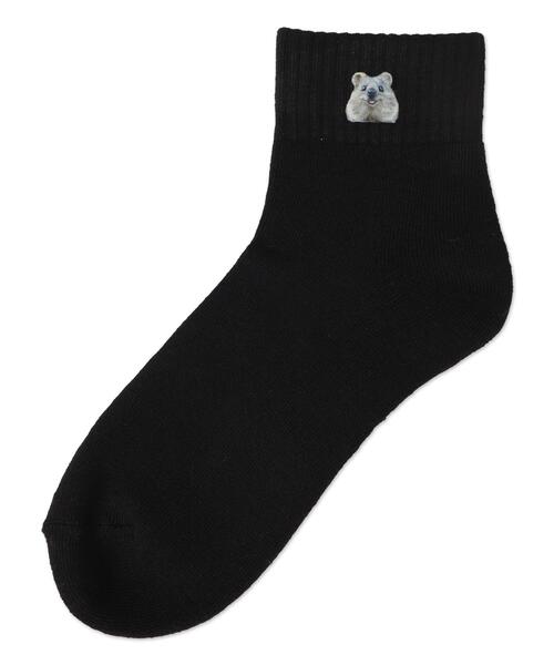 WEGO（ウィゴー）の「WEGO/アニマルプリントショートソックス（ソックス/靴下・レディース・ブラック/サックスブルー/ライトピンク・23-25cm）」の4枚目の写真